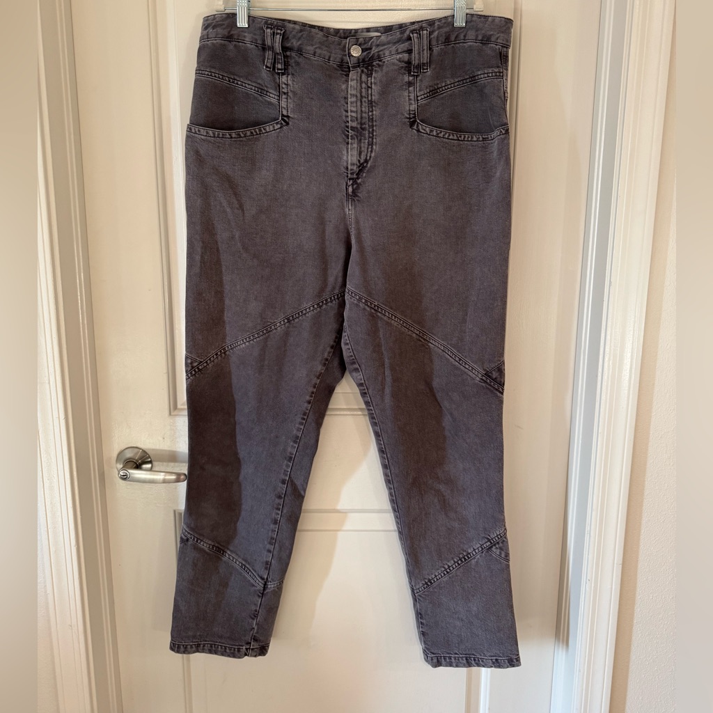Isabel Marant Faded Black Denim Jeans